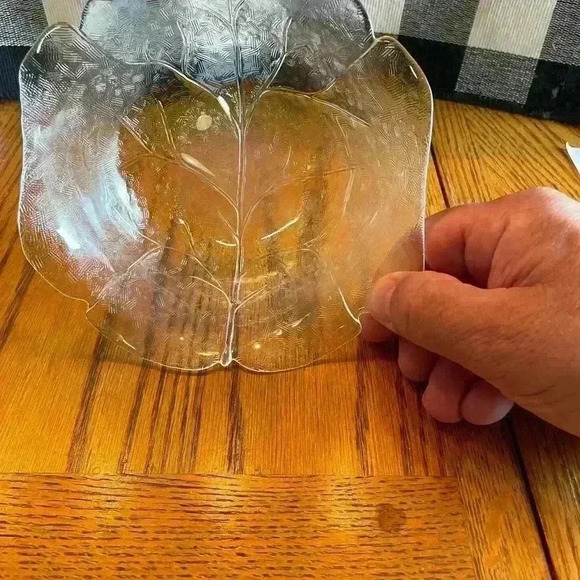 5 inch vintage aspen leaf bowls 6 in set - Picture 2 of 5